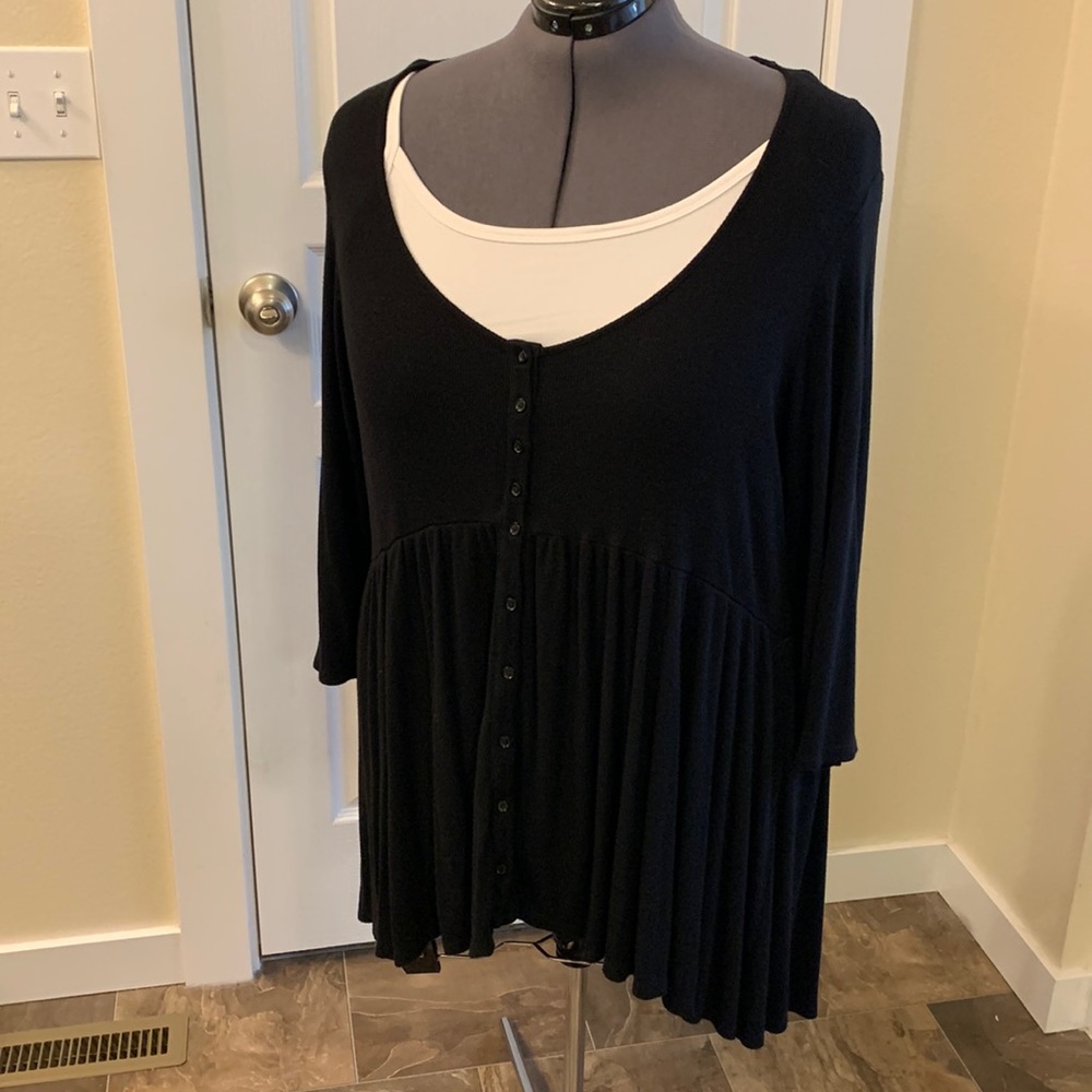 🖤 Torrid Baby Doll Hi-Lo Lightweight Sweater Plus Size 4 (fits 26w)